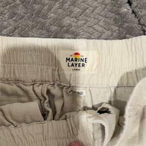 Marine Layer Off-White Casual Pants